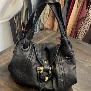 Jimmy Choo Black Leather Handbag